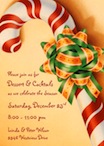 personalized candy cane invitation